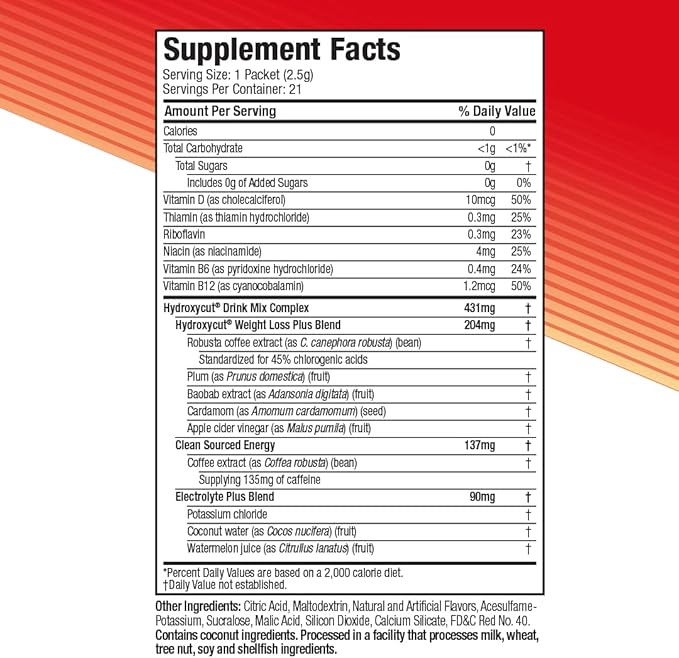 Hydroxycut DrinkMix Fat Burner - TILBOÐ MÁNAÐARINS