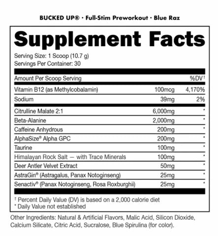 Bucked Up Pre-Workout