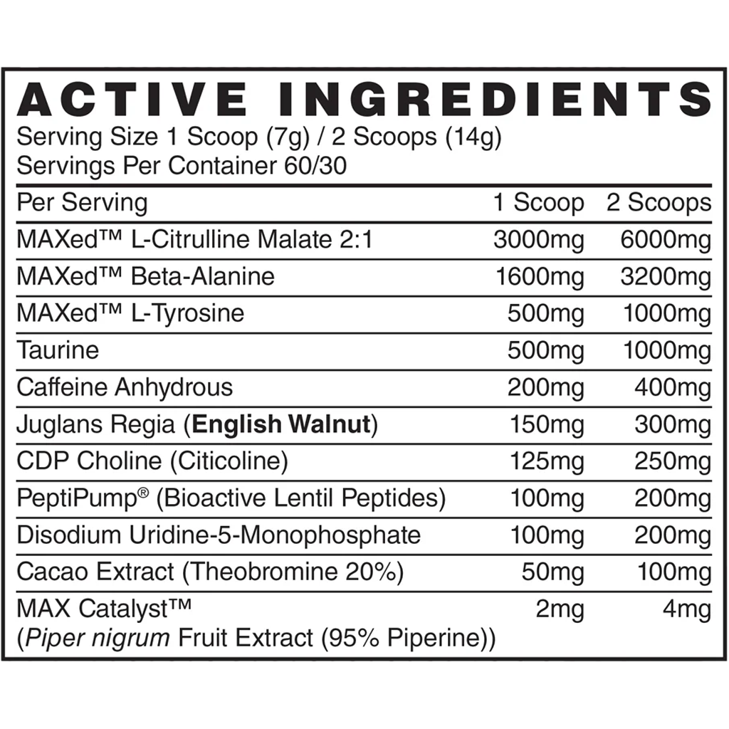Menace Pre-Workout (Uppfærð Formúla)