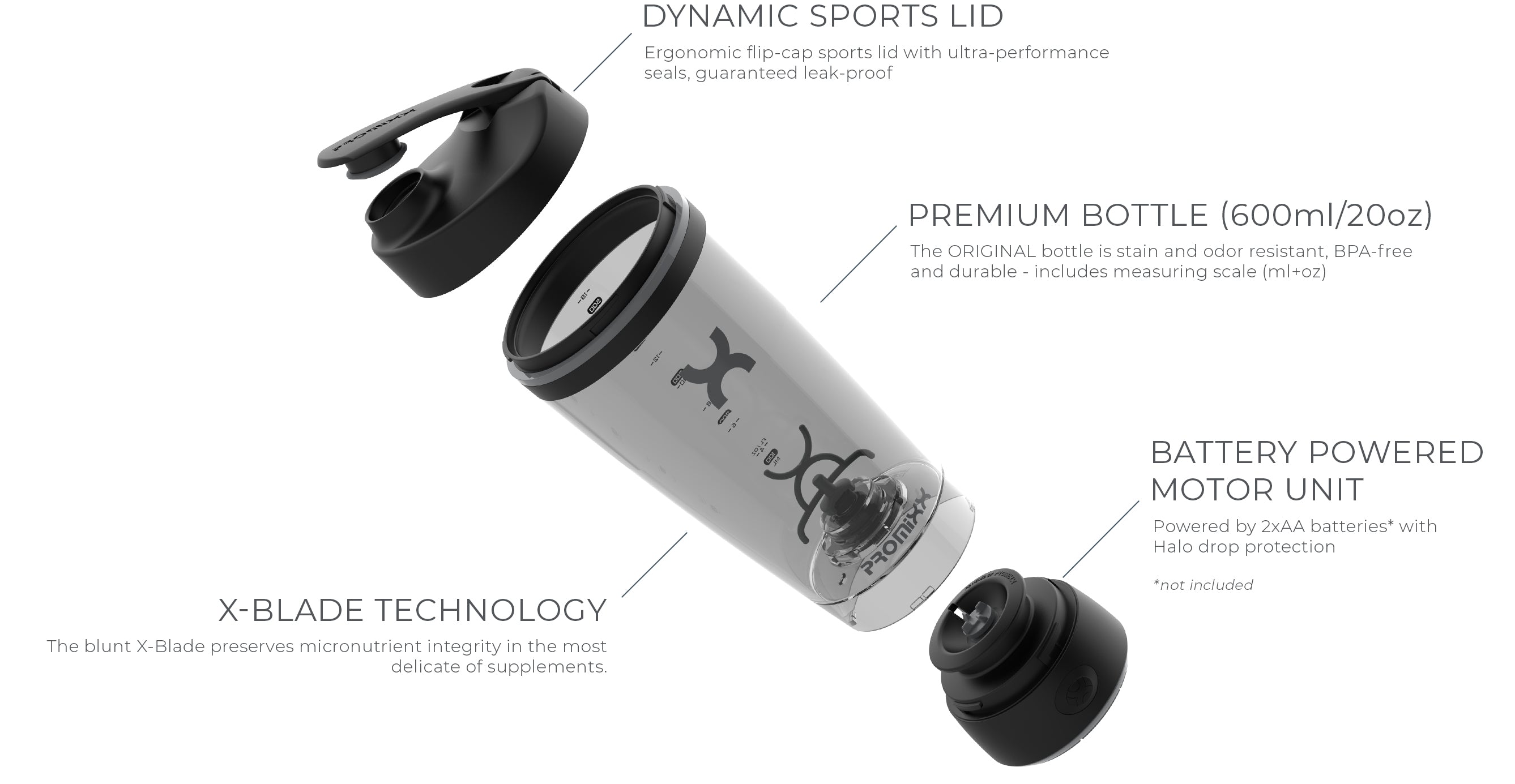 Vortex Original Rafmagns (batterí) Hristibrúsi (Promixx)