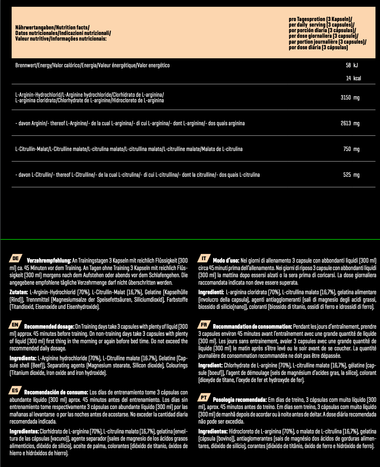 Arginine Shock (Pump)