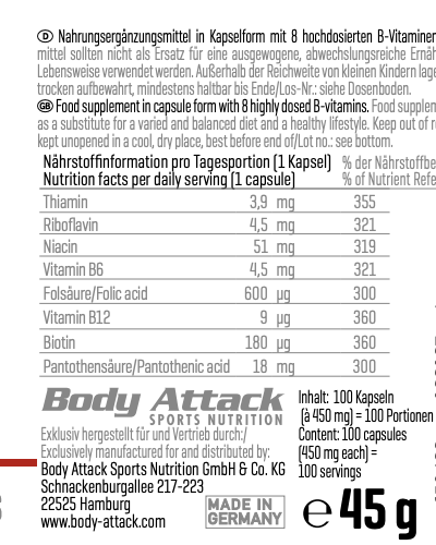 Vitamin B-Complex (BodyAttack)