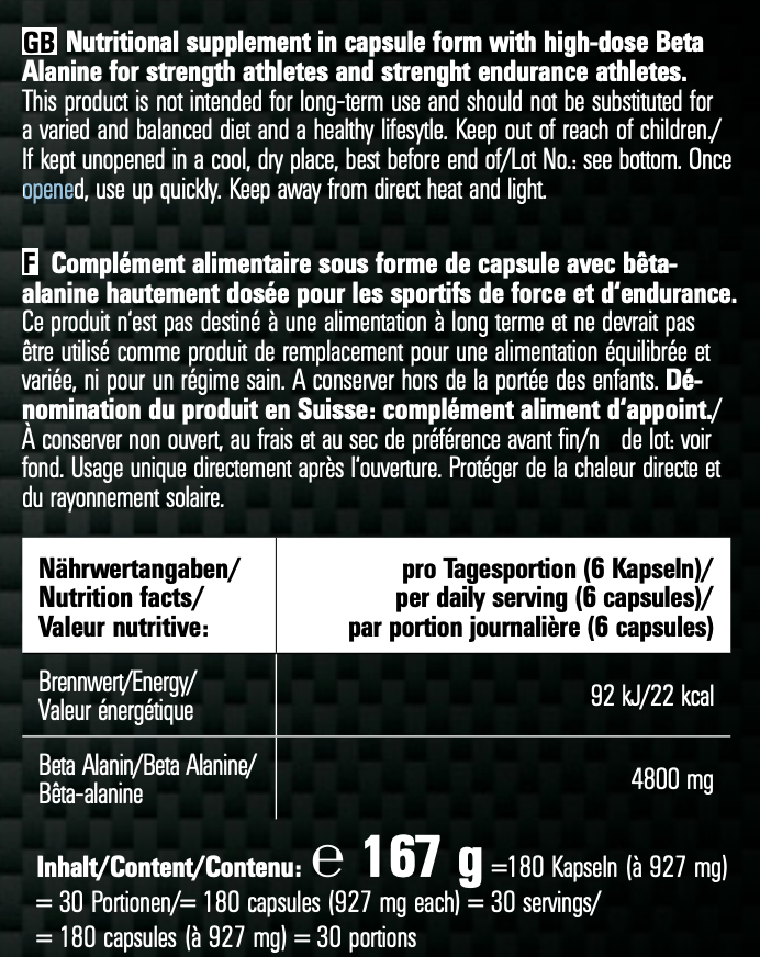 Beta Alanine Töflur