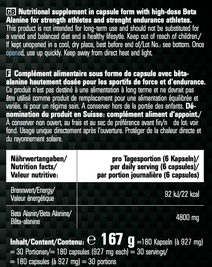 Beta Alanine Töflur (MySupps)