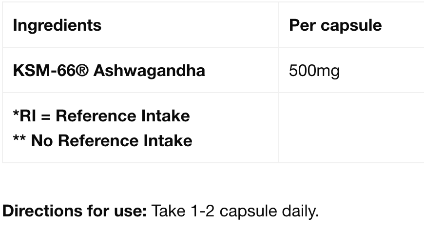 Ashwagandha KSM66 (Strom)