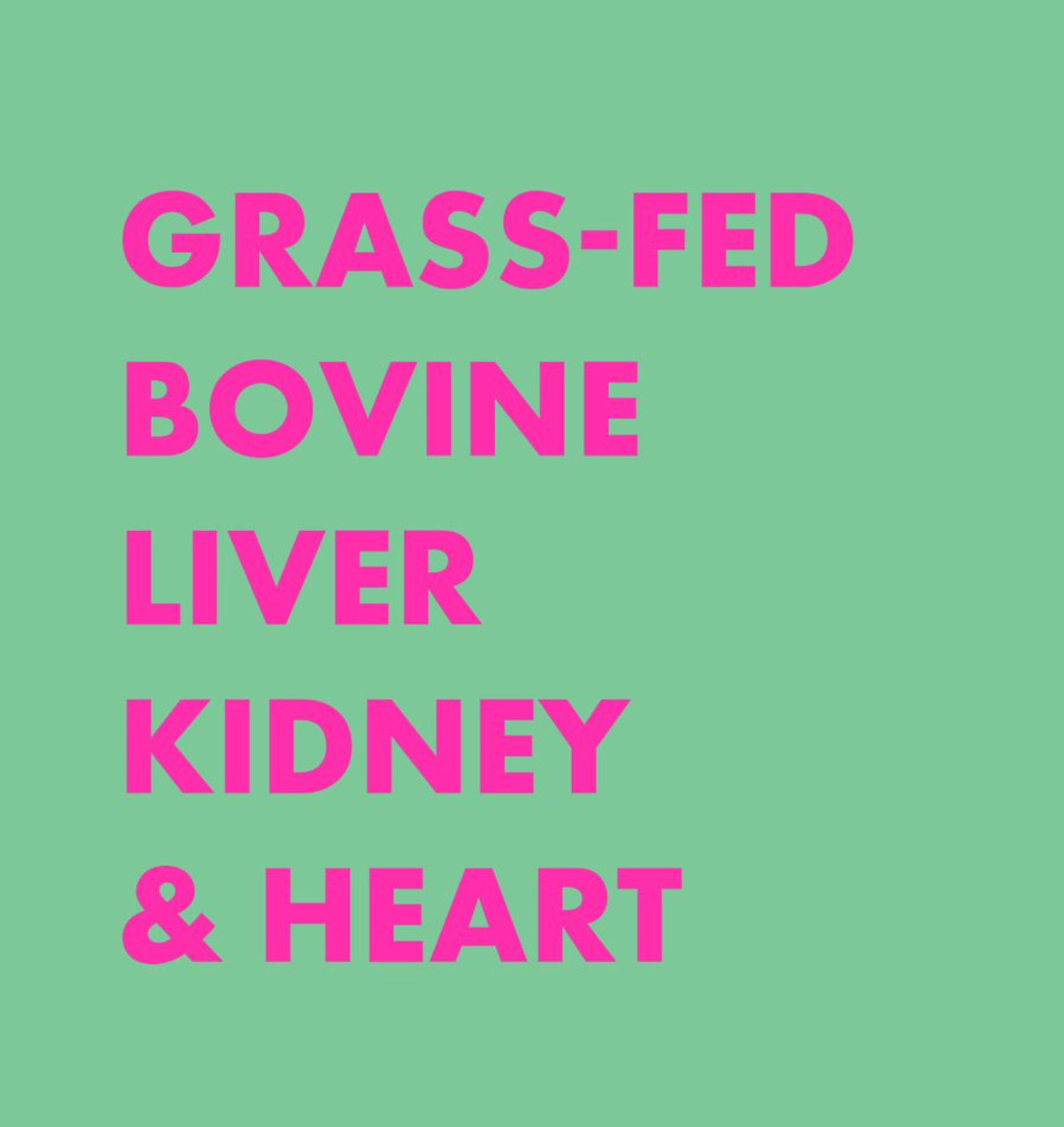 THRIVE - GRASS FED BEEF LIVER, HEART & KIDNEY (Carnicopia)