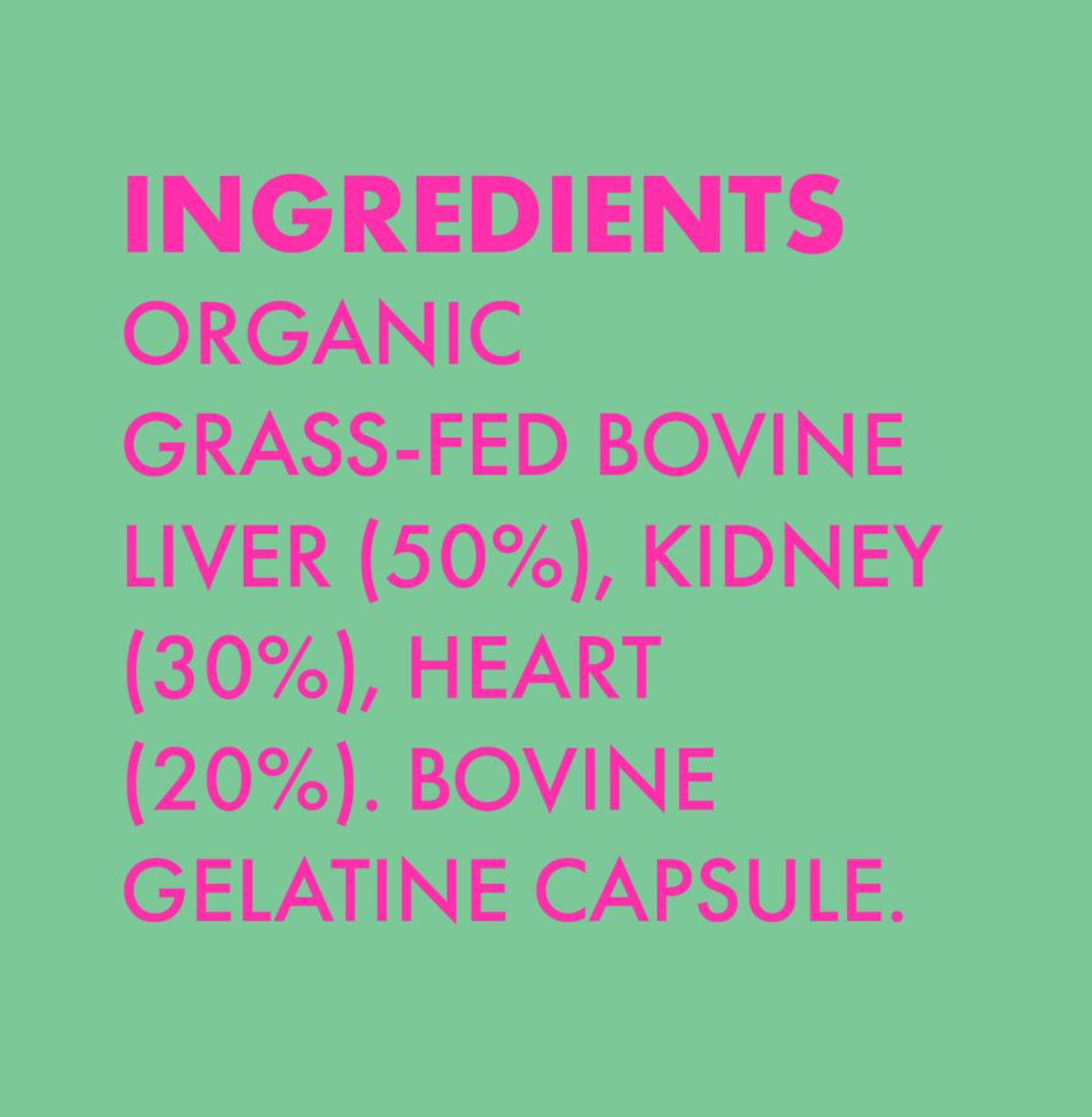 THRIVE - GRASS FED BEEF LIVER, HEART & KIDNEY (Carnicopia)