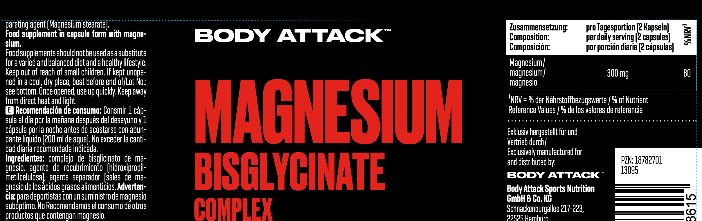 Magnesium Bisglycinate (BodyAttack)